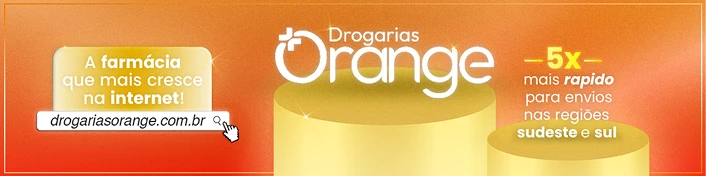 Imagem do banner promocional onde informa que a Orange é a empresa que mais cresce na internet e tem uma entrega 5 vezes mais rápida nas regiões sudeste e sul.